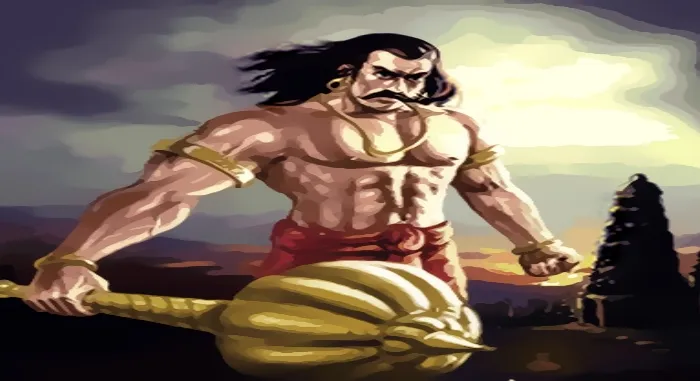 Do you know where the temple that worships Bhima's grandson is located?