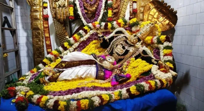 Anjaneya Temple in a state of tribute!