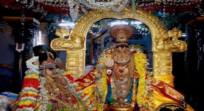  The beautiful Manavalar temple in Uraiyur!.